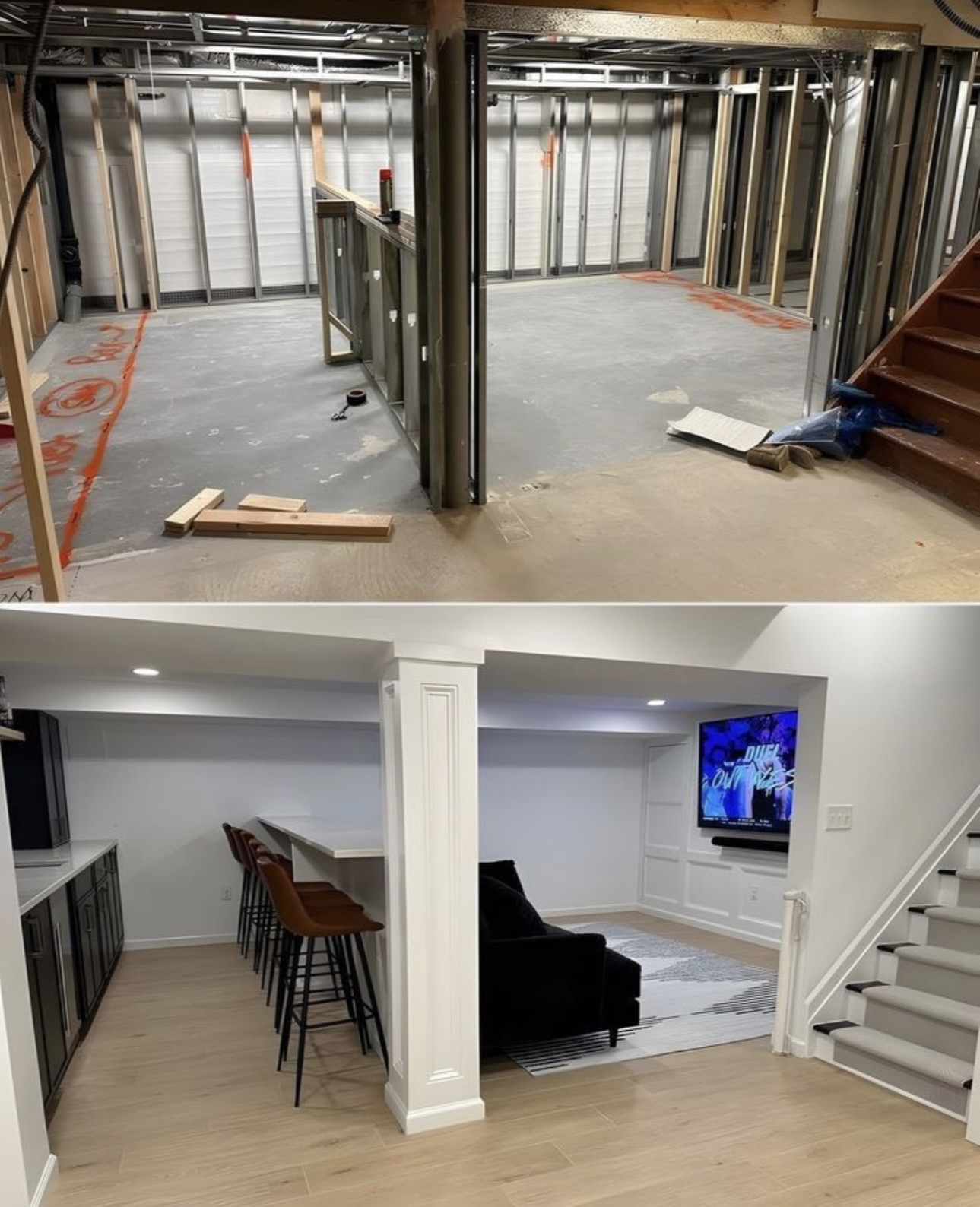 Basement construction process